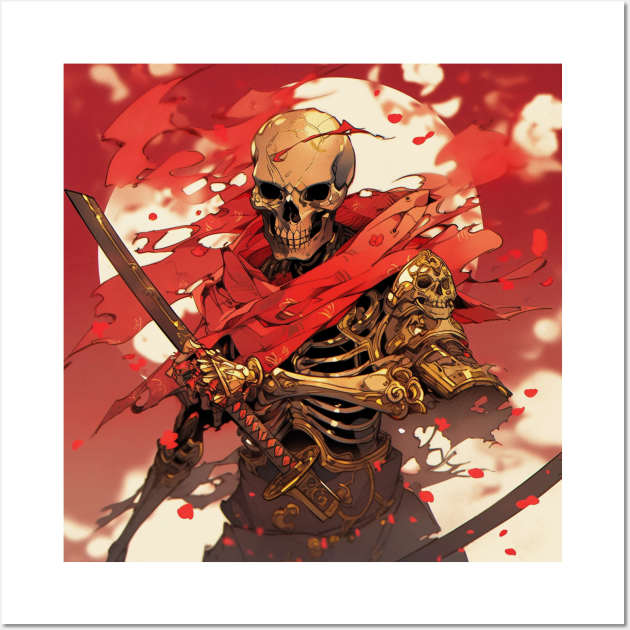 Skeleton Warrior Wall Art by taoistviking